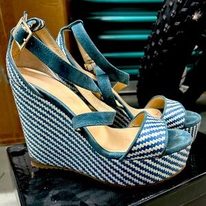 Like New Jimmy Choo Perla Wedge sandals